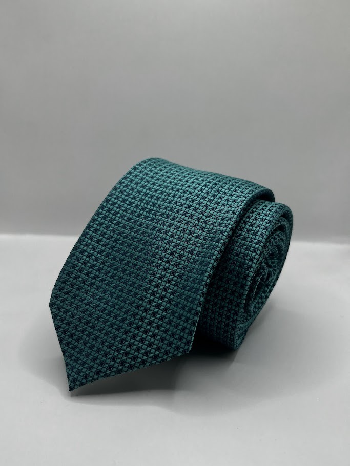 Gravata Verde Petróleo Textura, modelo Nº 06