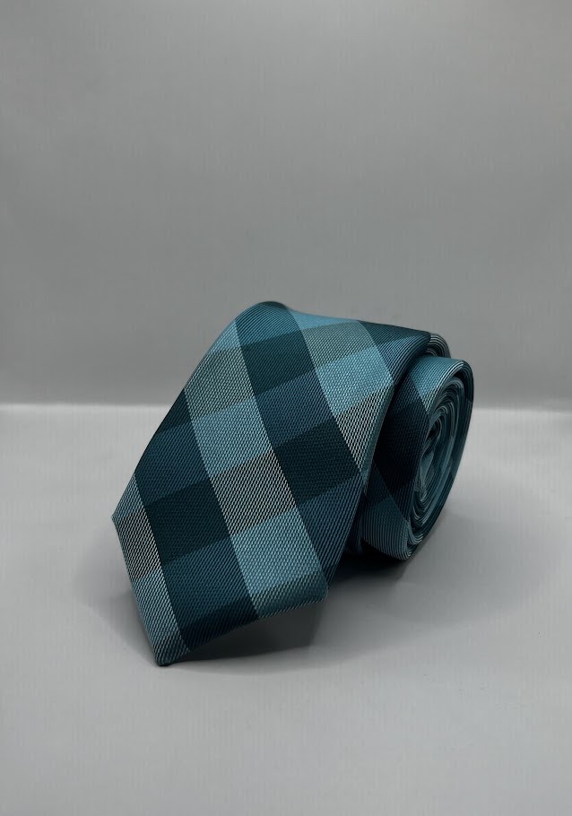 Gravata Xadrez Buffalo Esmeralda, modelo Nº 07