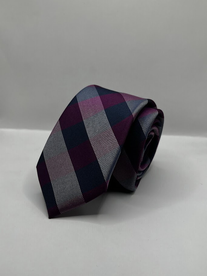 Gravata Tartan Borgonha, modelo Nº 09