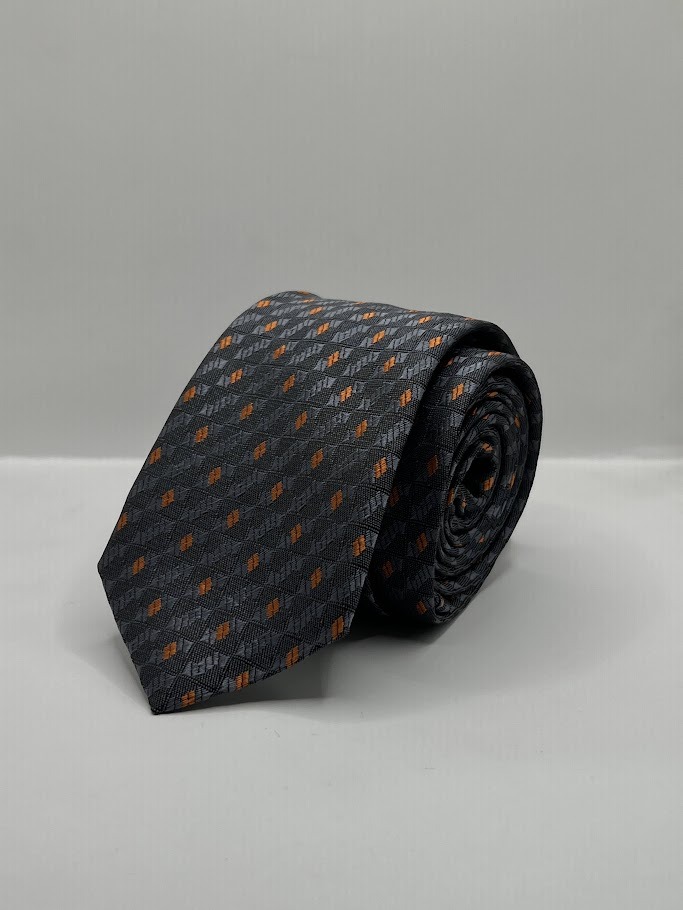 Gravata Chumbo Pontos Âmbar, modelo Nº 19